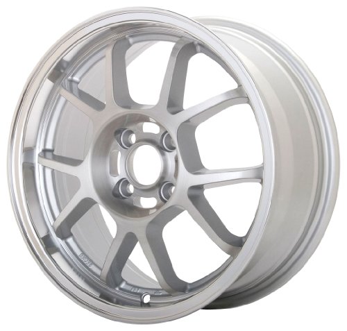 Konig Foil Brushed Silver Face with Machined Lip - 17 x 7 Inch Wheel