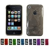 SMOKE Apple iPhone 3G 3Gs 8GB 16GB 32GB FLORAL Transparent Jelly Silicone S ....