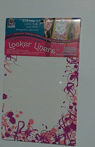 Dry Erase Locker Liners Self Stick Magnetic Mirror & Note Pad 6 Cool Magnets & Tie Dye Kleenex Swankies