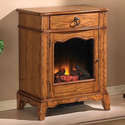 Jamestown Electric Fireplace - Antique Oak