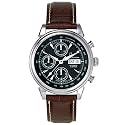 Accutron Men's Gemini Automatic Chronograph Leather Watch #26C02
