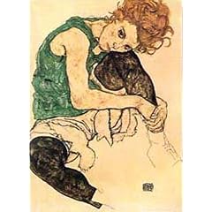 Egon Schiele - Donna Seduta Poster Kunstdruck (90 x 60cm)