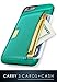 Smartish iPhone 5/5s/SE (2016) Wallet Case - Q Card Case for iPhone 5/5s/SE (2016) [Protective Slim Cover] [Silk] - Green Fabric