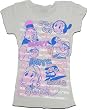 Popeye the Sailor Man Comic Characters Juniors Silver T-Shirt Tee