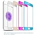 iPhone 6 Plus Screen Protector,iPhone 6S Plus Screen Protector, Ballistic Tempered Glass + Metal Frame to Full Coverage F-color™ Maximum Screen Protection 0.3mm 9H 2.5D HD,Gold