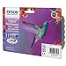 Epson Claria T0807 Hummingbird Genuine Multipack Ink Cartridges