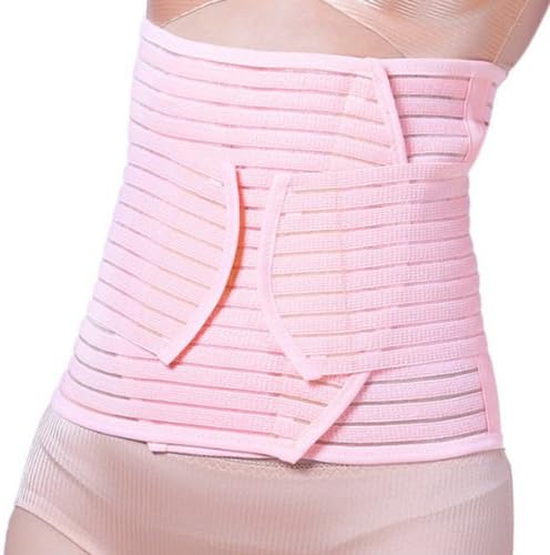 Fasidi Women Post Natal Recovery Belly Belt Postpartum Slimming Tummy Belt Asian Size L - Pink