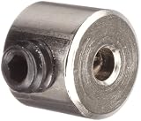 Nickel Plated Brass Shaft Collar, 1/16 Bore x 0.219 OD x 0.189 Width, 4-40 Set Screw (Pack of 5)