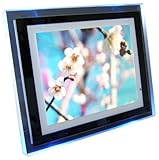 eMotion 10.4-Inch Digital Picture Frame with Blue Ambient Light