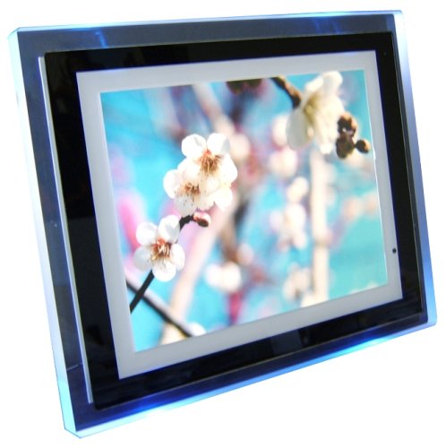 eMotion 10.4-Inch Digital Picture Frame with Blue Ambient Light B000WOR2B4