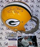 Bart Starr Autographed/Hand Signed Green Bay Packers 2-Bar TK Helmet