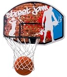 BASKETBALL SET WITH 45CM HOOP NET 90CM BACKBOARD & SIZE 7 BALL