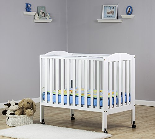 dream on me 2 in 1 portable folding stationary side crib