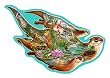 Otter Pond Shaped Jigsaw Puzzle by Lewis T. Johnson 1000pc