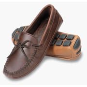 Minnetonka Mens Double Bottom Cowhide Driving Moccasin by Minnetonka