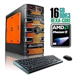 CybertronPC SLAYER 2221GBOS, FX Gaming PC, W7 Professional, Black/Orange