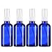 2 oz Empty Spray Bottle Cobalt Blue Boston Round Glass Bottle with White Atomizer - Perfect for Essential Oil Formulas,Aromatherapy and All Natural Cleaning Products (4 Pieces) RS.1949.00