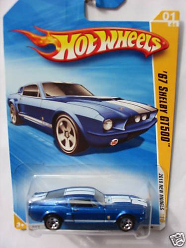 Hot Wheels 2010-001 New Models #1 BLUE '67 Shelby GT500 1:64 Scale