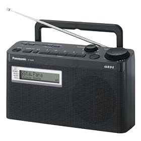 Panasonic - RF-U300EG-K - Radio portable - Tuner num�rique - 10 m�moires FM - Noir