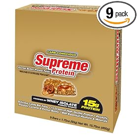 Supreme Protein, Peanut Butter Pretzel Twist, 9 - 1.75 oz Bars