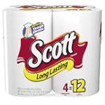 Scott Paper Towels, Long Lasting Rolls 4-Pack (Pack of 4)