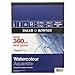Daler-Rowney Aquafine Textured Cold-Pressed Watercolour & Gouache 300gsm 12 x 9in Paper Pad, Natural White, Glued 1 Side, 12 Sheets, Ideal for Professional & Beginner Artists & Students, Acid-Free