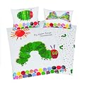 Herding 266001063 Babybettw�sche Kleine Raupe Nimmersatt, 40 x 60 cm + 100/135 cm,Biber