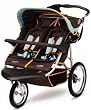 InStep Safari Swivel Double Jogging Stroller (Blue/Chocolate)