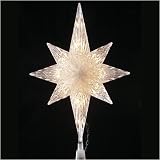 11 Fanciful Clear Lighted Star Of Bethlehem Christmas Tree Topper