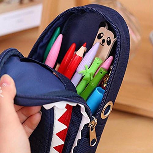 Cute Shark Pencil Bags Case For Kids Boys Zipper Children Pouch Bag Student Pen Box For Primary School Bag