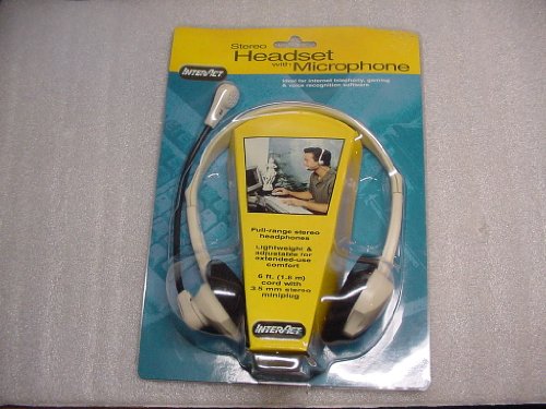 Move Stereo Receiver with Microphone for Internet Telephony, Gaming & Voice Recognition Software.