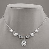 Lee Angel Lucy Collection Crystal Link Necklace