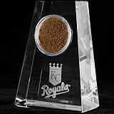MLB Kansas City Royals Tapered Crystal Game-Used Dirt Paperweight