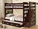 Allentown Twin Bunk Bed/Twin Trundle/Storage by Acme