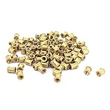 uxcell ナールスレッドインサート　メタル製　ブラストーン　M3x5mm 100個入