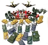 Ultimate 250 Pcs Army Military Play Set with Jet Fighters, Cannons, Missile SilosIMAGE