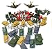 Ultimate 250 Pcs Army Military Play Set with Jet Fighters, Cannons, Missile Silos_s-1