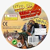 DELUXE WILD WILD WEST COWBOYS and INDIANS ACTION PLAYSET * 108 PIECES *