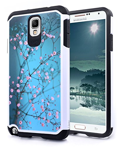 NageBee Dual Layer Hybrid Case for Samsung Galaxy Note 3 N900 - Plum Blossom