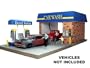 Car Wash Diorama For 1:24 Diecast Cars With 4 Family Figures 1/24