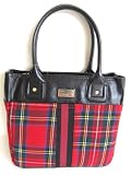 Tommy hilfiger Iconic Red Plaid Small Tote Handbag