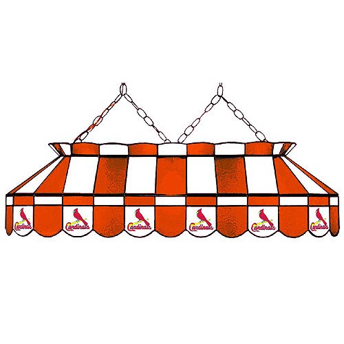 Imperial St. Louis Cardinals Licensed 40-Inch Rectangular Stained Glass Billiard Table Light