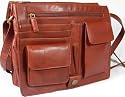 New ladies Visconti brown soft leather messenger organiser bag 753