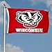 UW Badgers Double-Sided 3x5 Flag