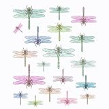 Instant Murals 19 Dragonfly Wall Transfer Stickers - Pastel Watercolor