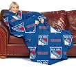New York Rangers NHL Adult Huddler Fleece Throw