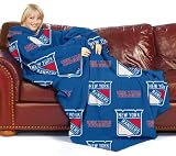 New York Rangers Adult Comfy Throw Blanket with Sleeves New York Rangers Adult Comfy Throw Blanket with Sleeves