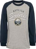 Buffalo Sabres Youth Vintage Jersey Long Sleeve Crewneck T-Shirt