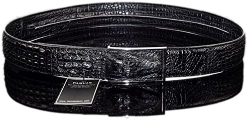 PAQUIN Men's Economic Alligator Belt Leather Croco Buckle Lady's 38mm 27"-42"