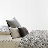Vera Wang French Paisley Duvet Cover, White/Black, King